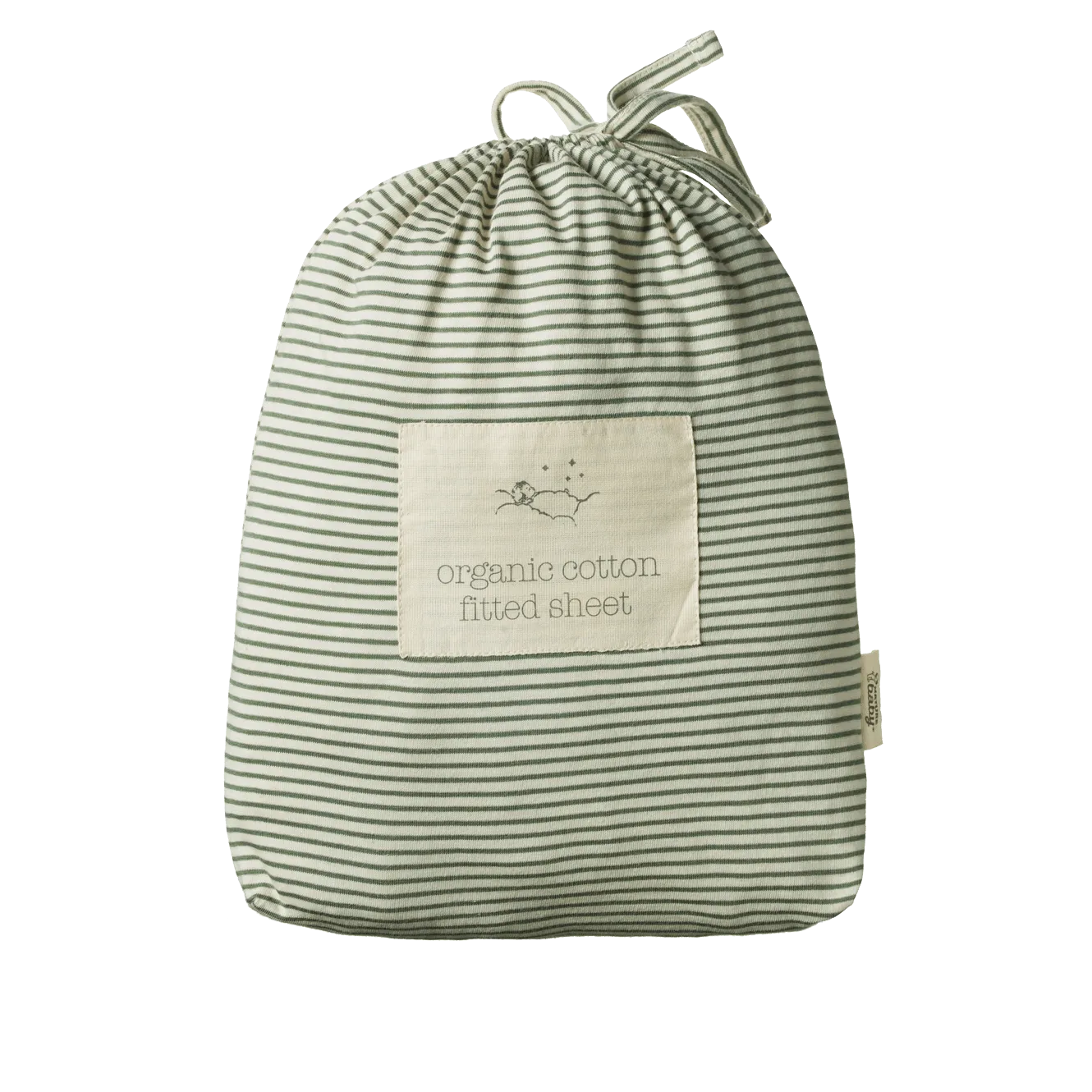 Fitted Sheet for Bassinet - Nettle Pinstripe