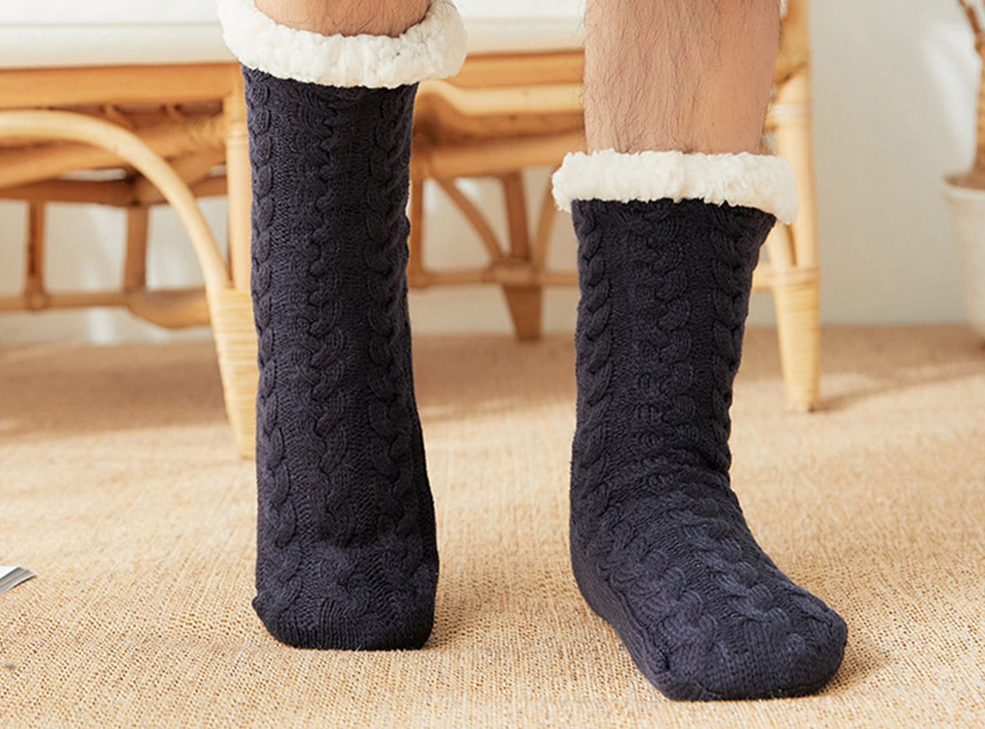 FitVille SureFoot Indoor Cozy Socks V2