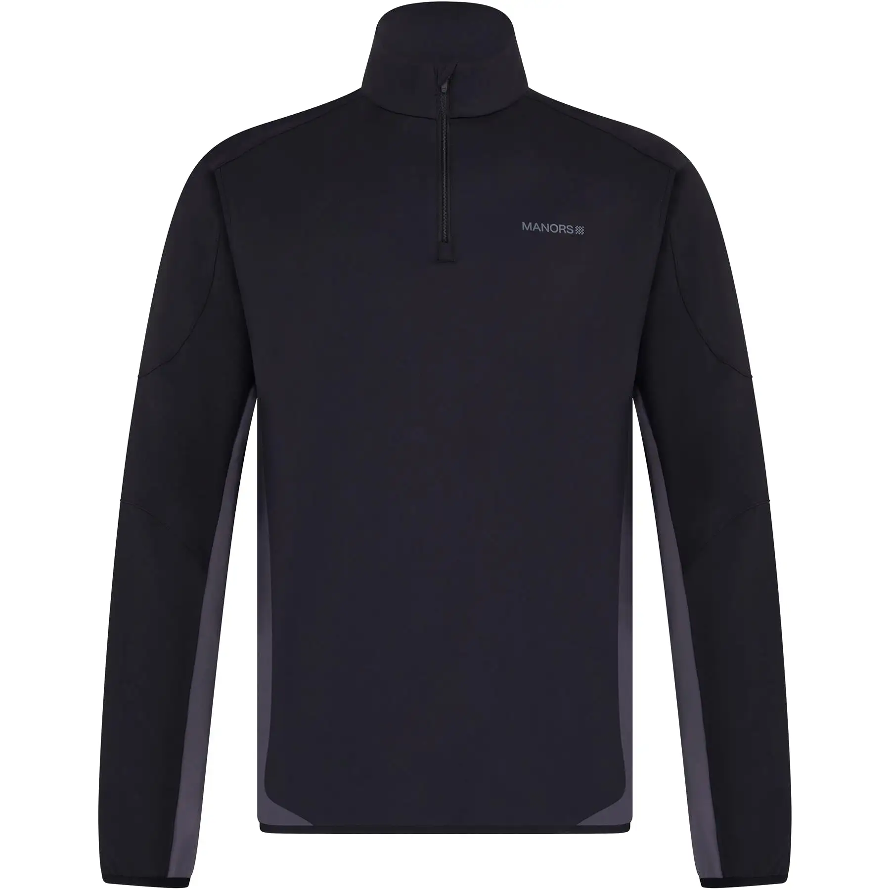 Frontier Quarter Zip Nylon Mid Layer Black - SS24