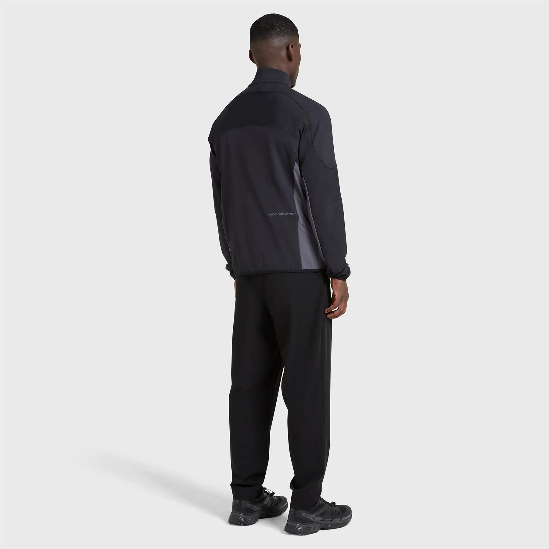 Frontier Quarter Zip Nylon Mid Layer Black - SS24