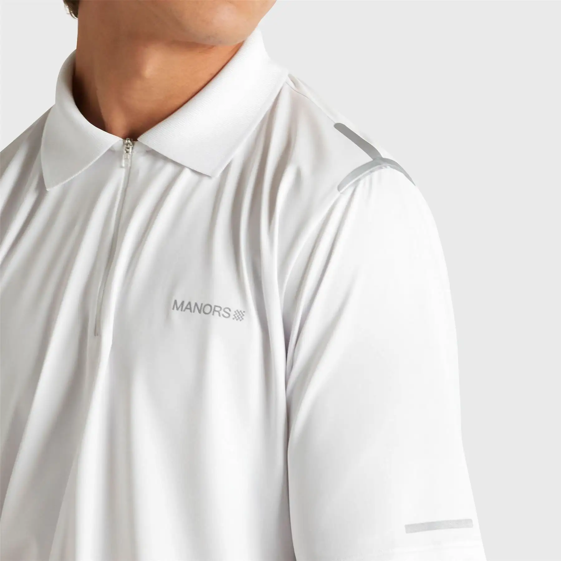 Frontier Quarter Zip Polo White - 2024