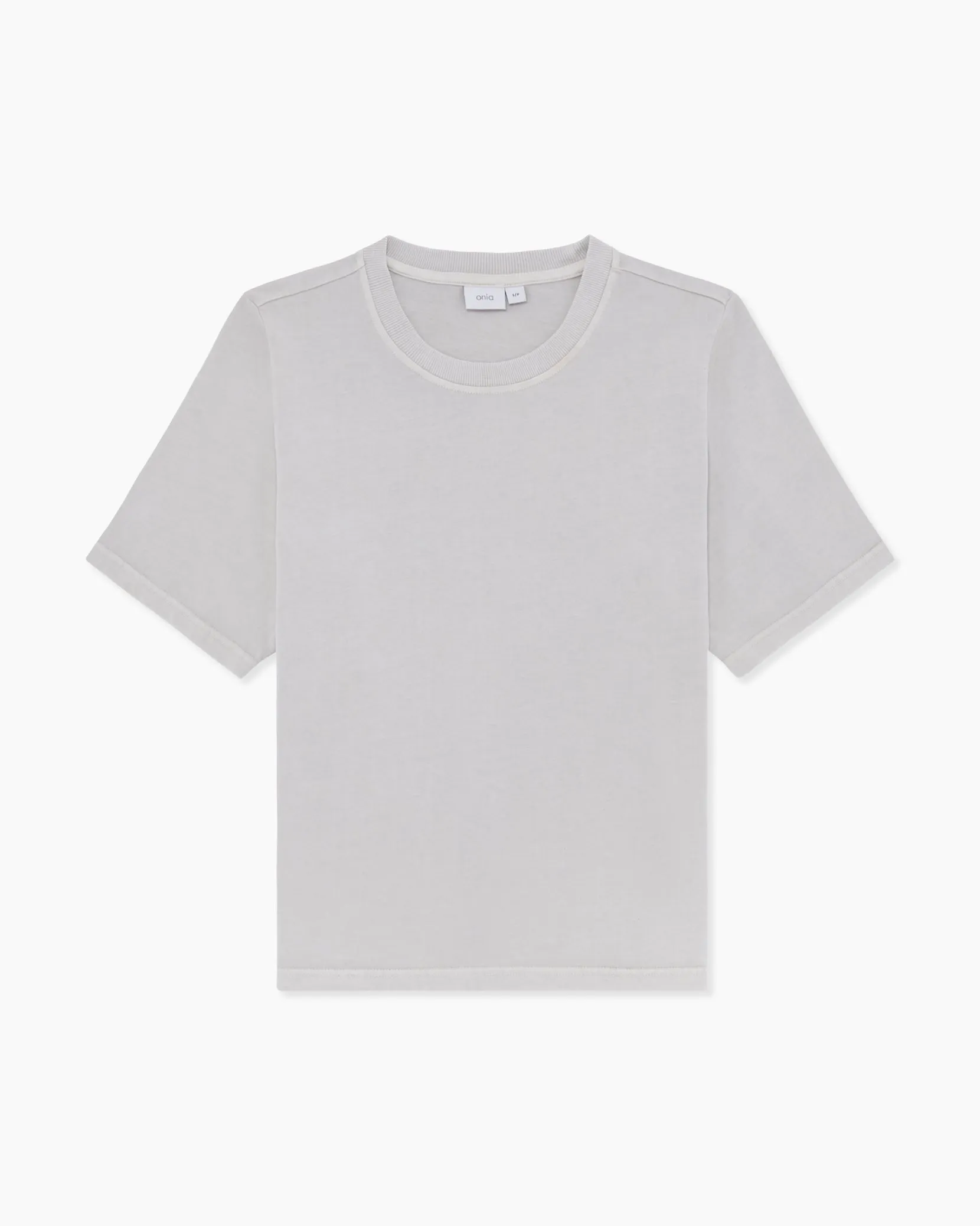 Garment Dye Jersey Tee | Light Heather Grey