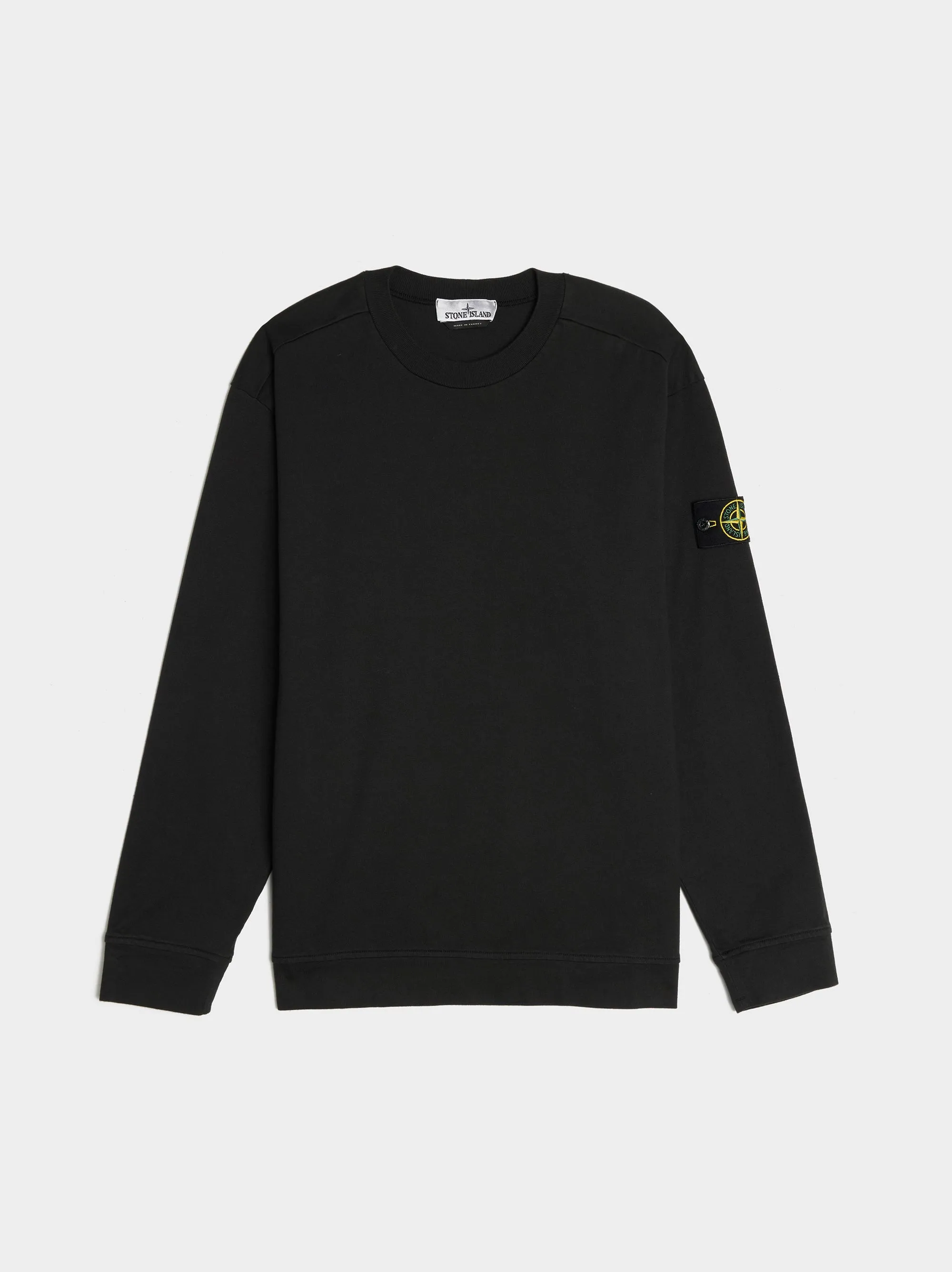 Garment Dyed Heavy Cotton Sweatshirt, Black