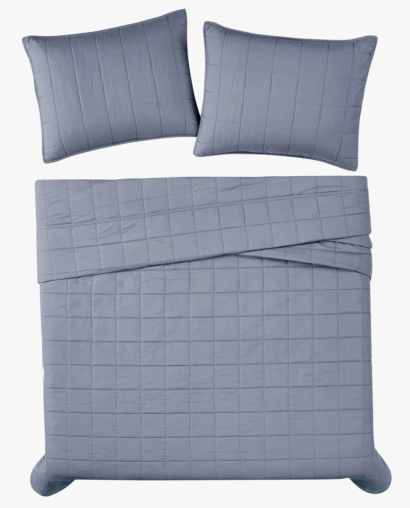 GARMENT SOLID WASH 3 PIECE QUILT SET