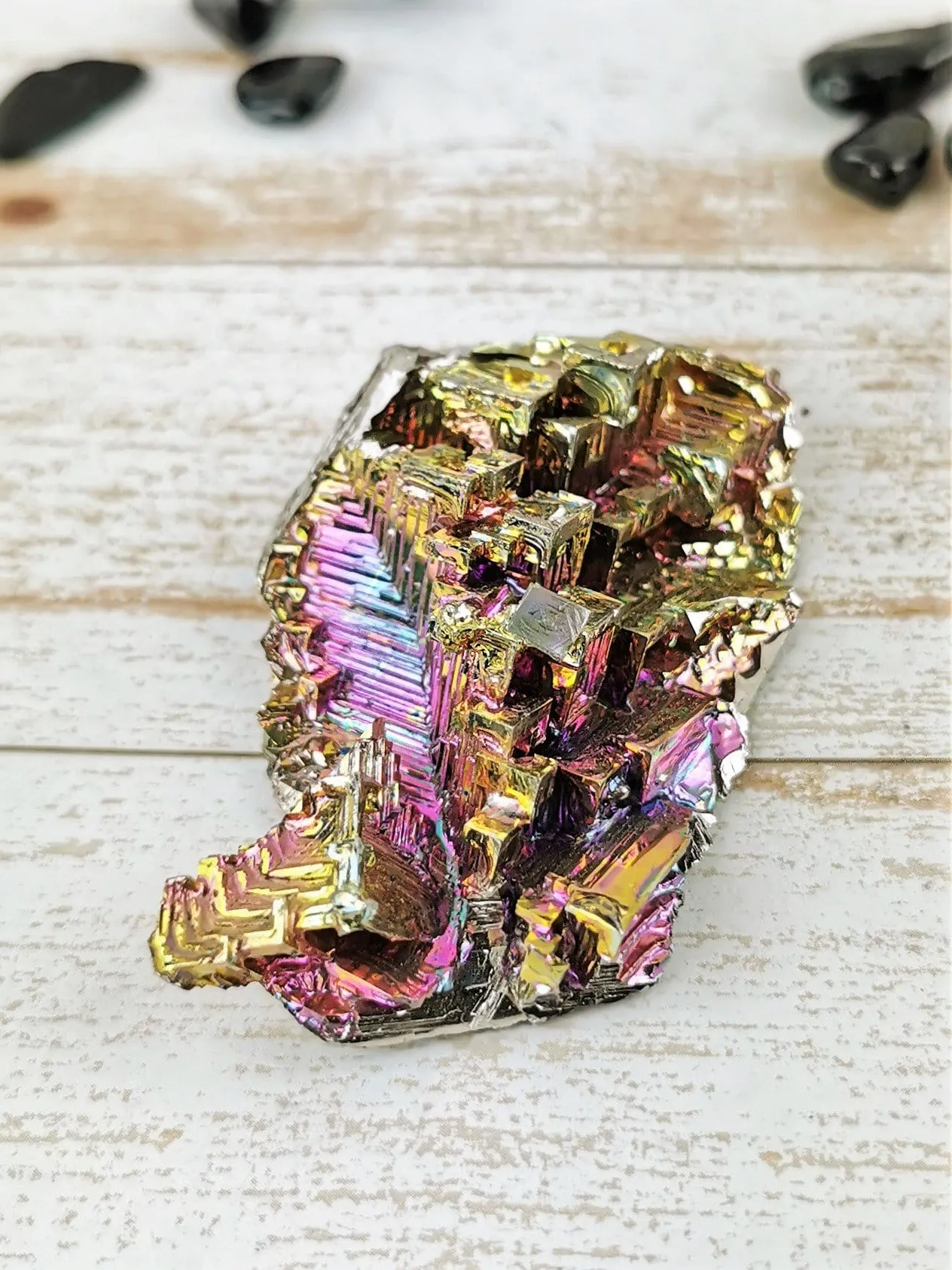 Golden and Magenta Bismuth