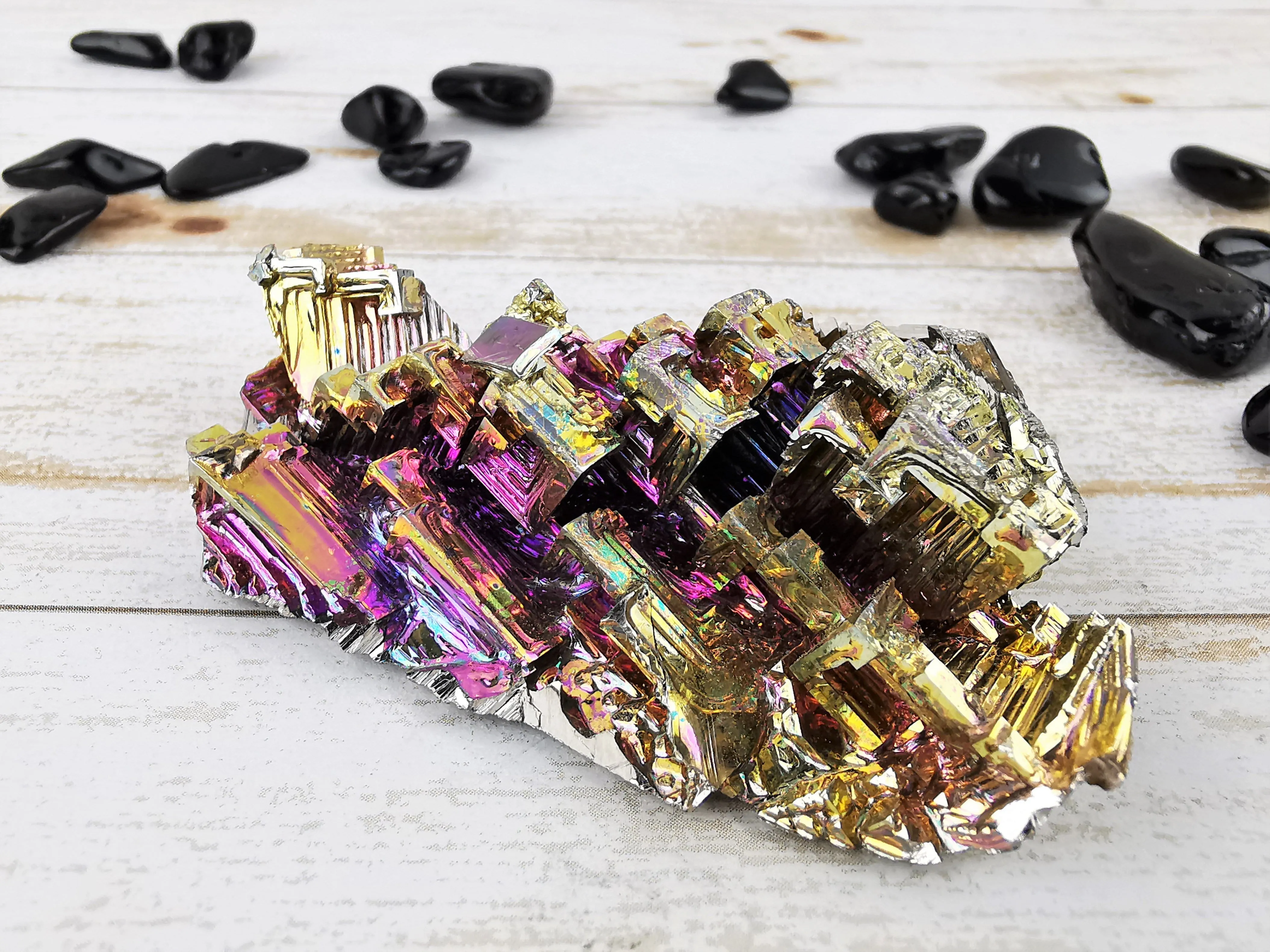 Golden and Magenta Bismuth