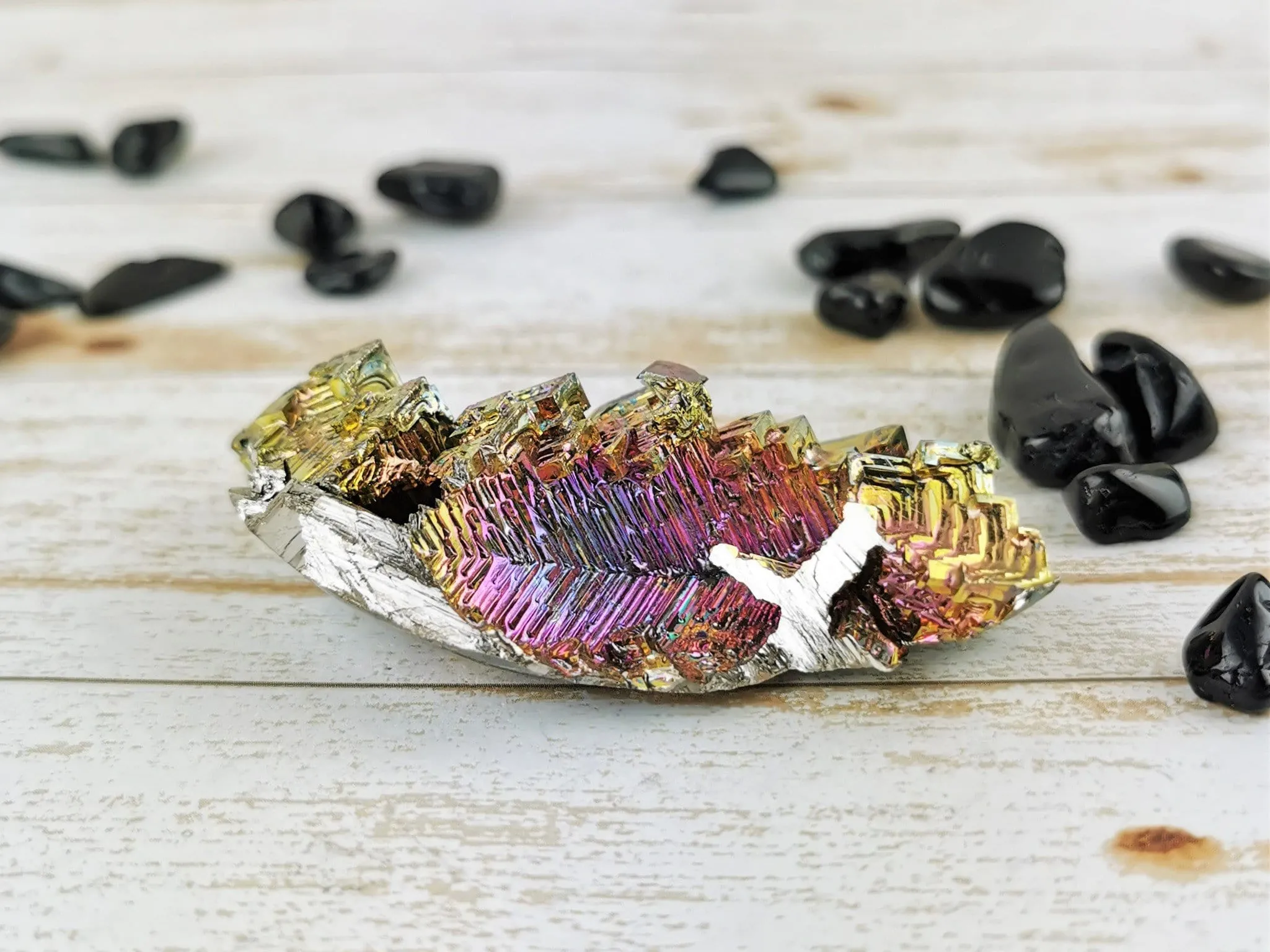 Golden and Magenta Bismuth