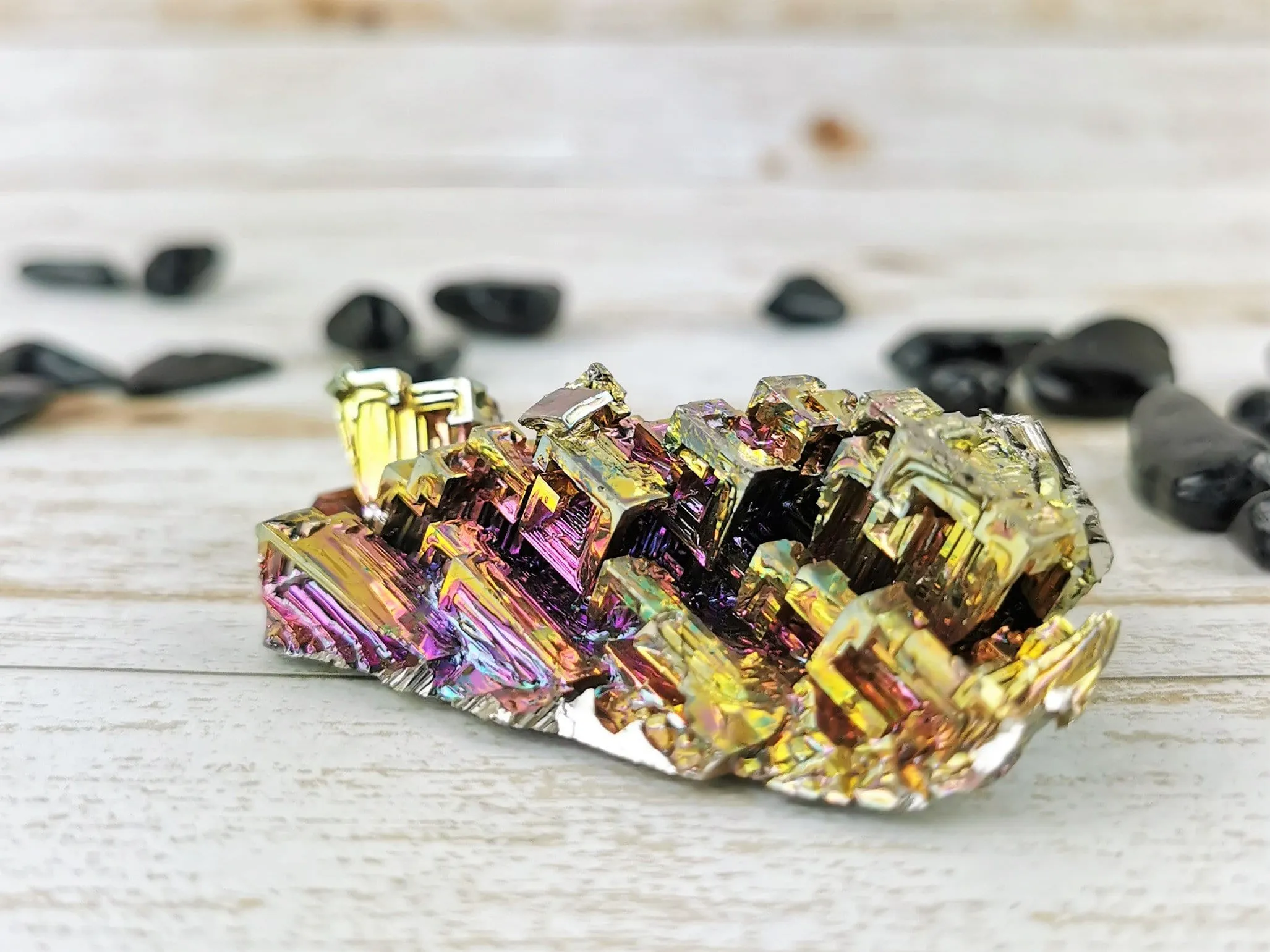 Golden and Magenta Bismuth