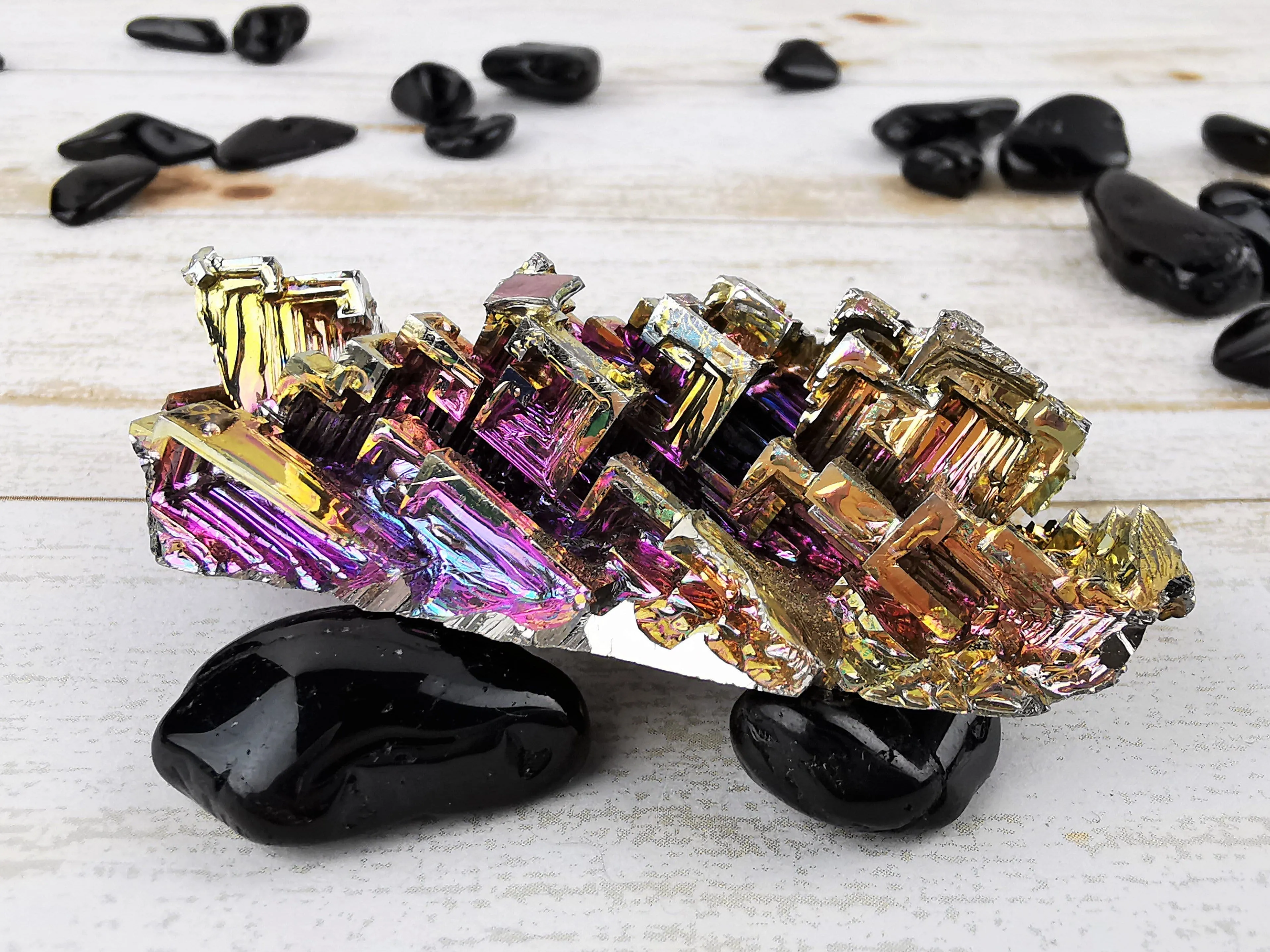 Golden and Magenta Bismuth