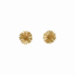 Golden Blossom Stud Earrings