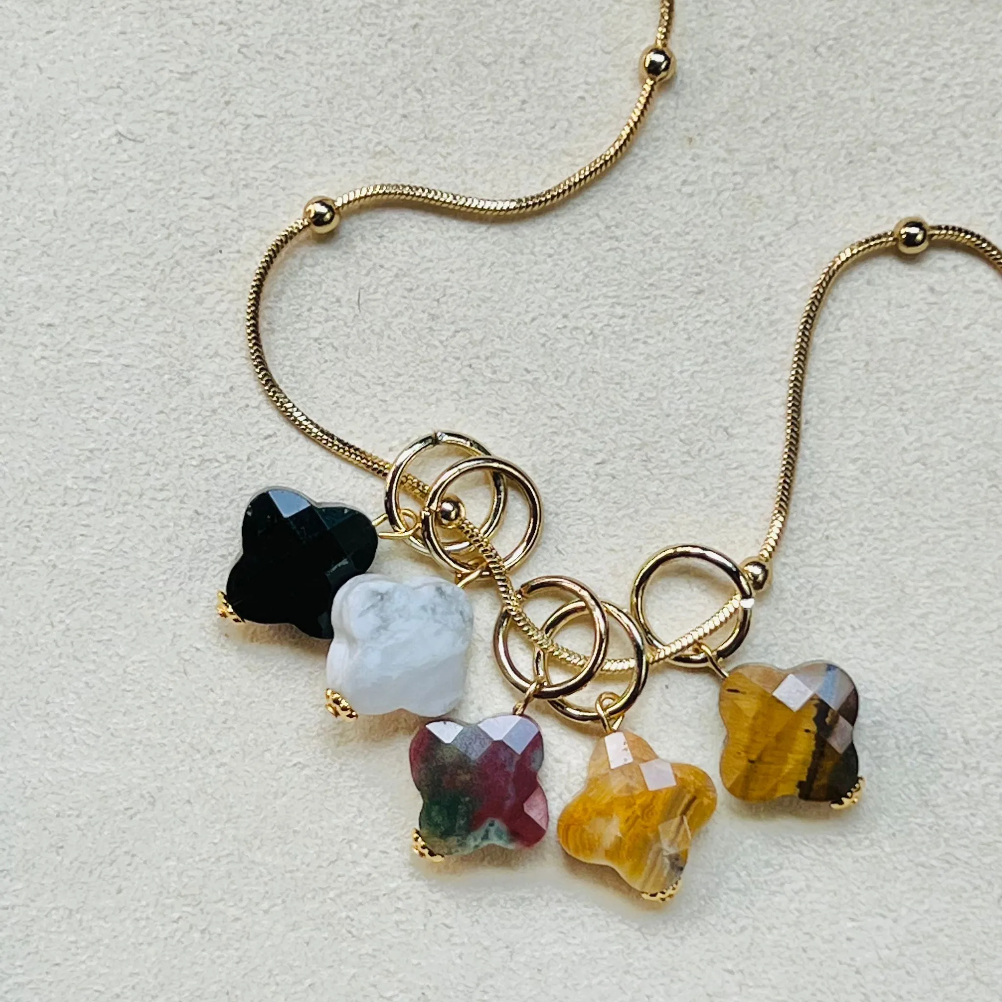 Golden Tigereye Clover Pendant