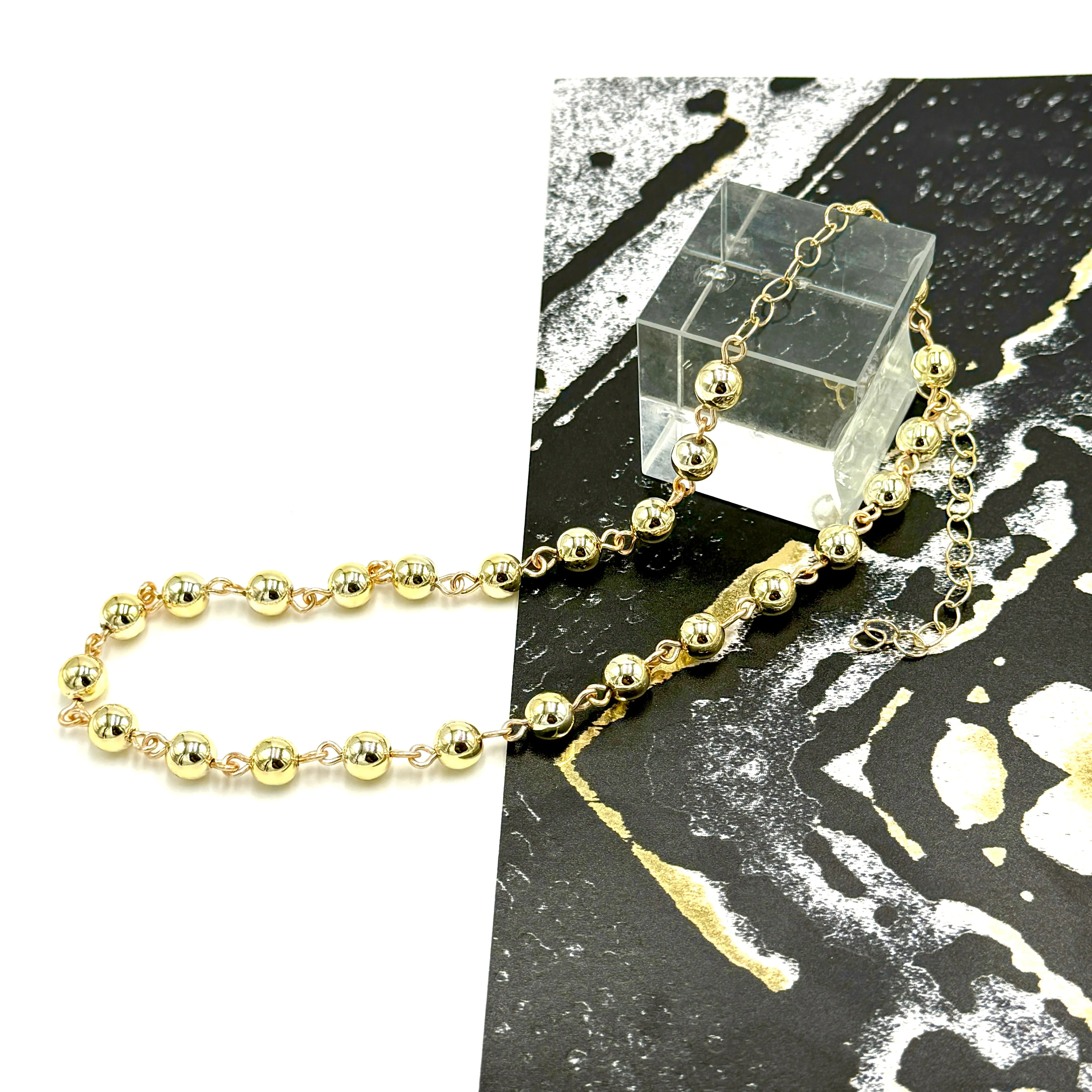 Golden Vintage Vacuum Plated Amelia Necklace