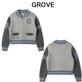 GROVE  |Casual Style Long Sleeves Office Style Elegant Style Logo