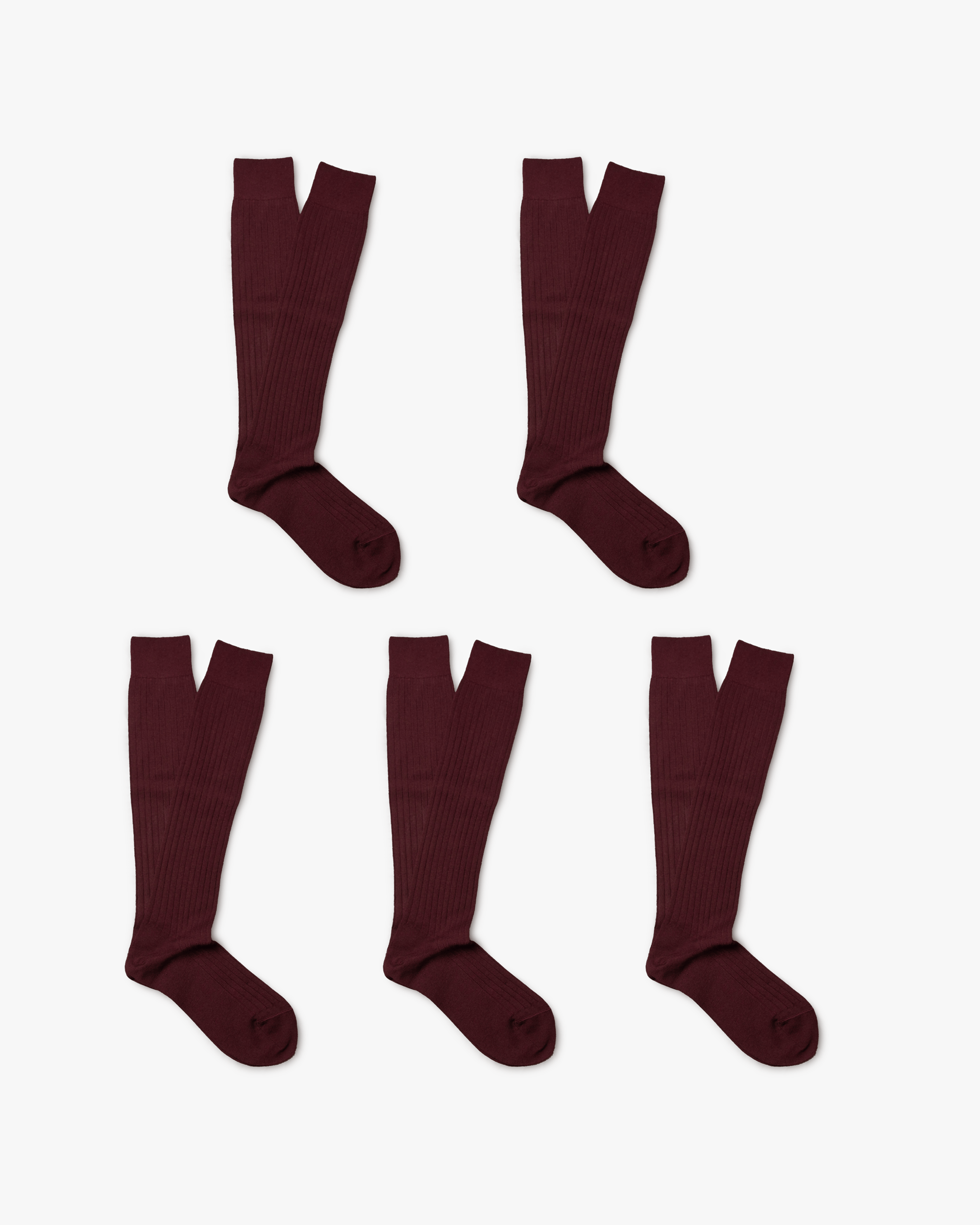 Gustav – Knee-High Merino Socks – 5-pack