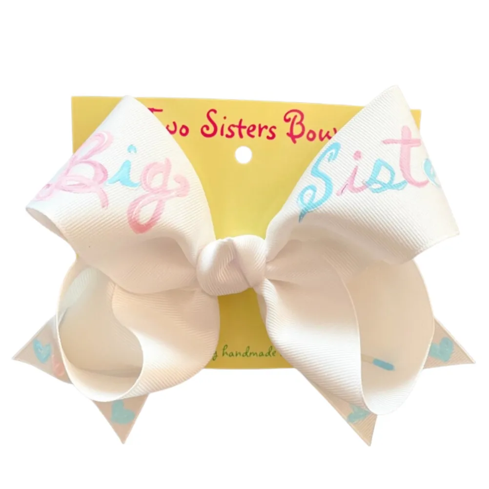 Hand Painted Classic Big Sister Medium Bow