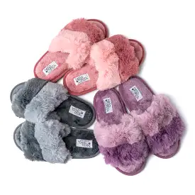 Hello Mello Cotton Candy Puff Slippers