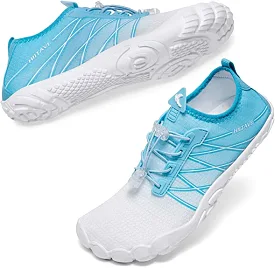 HIITAVE Water Shoes Non Slip Aqua Shoes Barefoot Quick Dry Lightweight with Beach River Swim Pool for Men Women Gradient Color