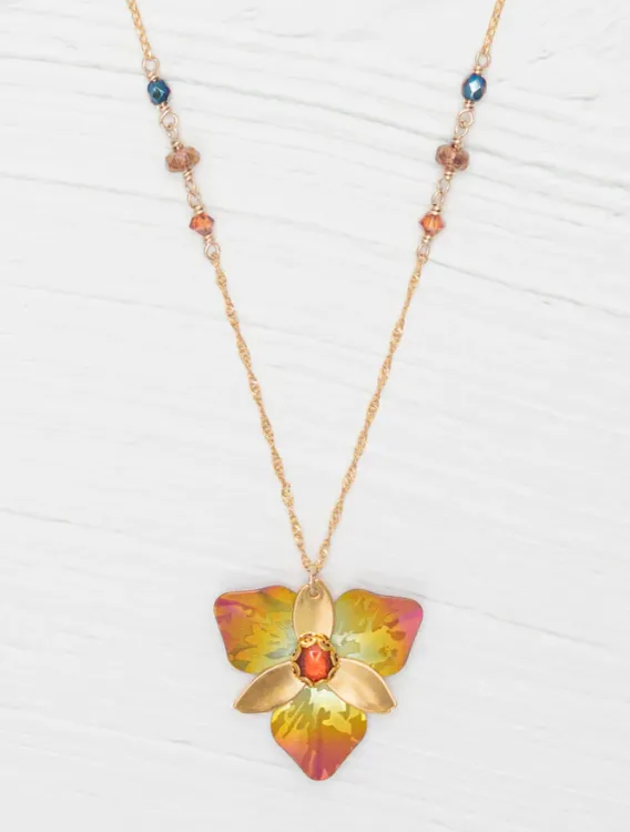 Holly Yashi - Necklace - Orla Pendant (Golden Mist) #23154