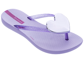 Ipanema Wave Heart Kids Flip Flop - Lilac