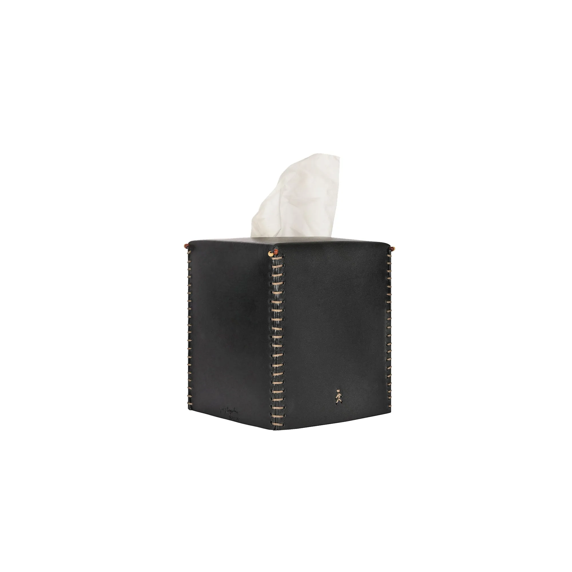 Kleenex Box Square Cuoio Black