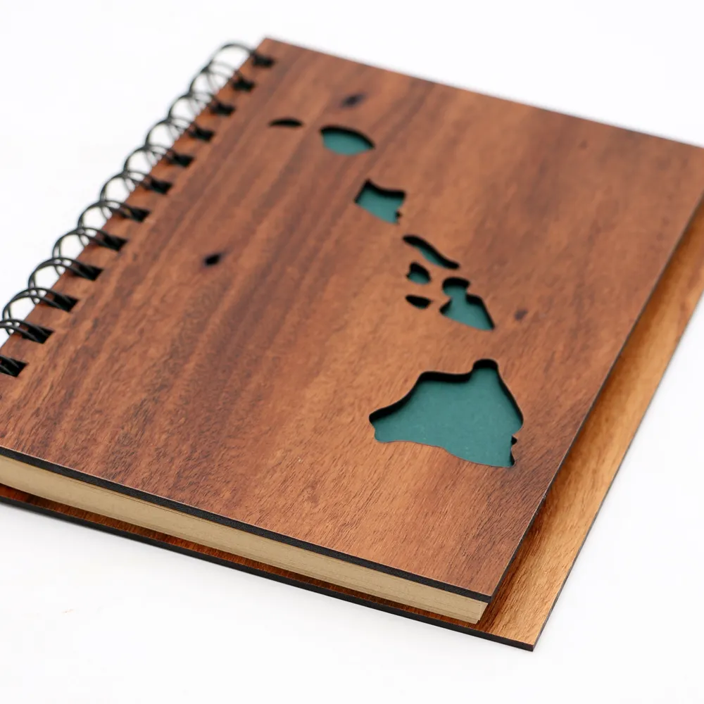 Koa Wood Hawaii Islands Notebook