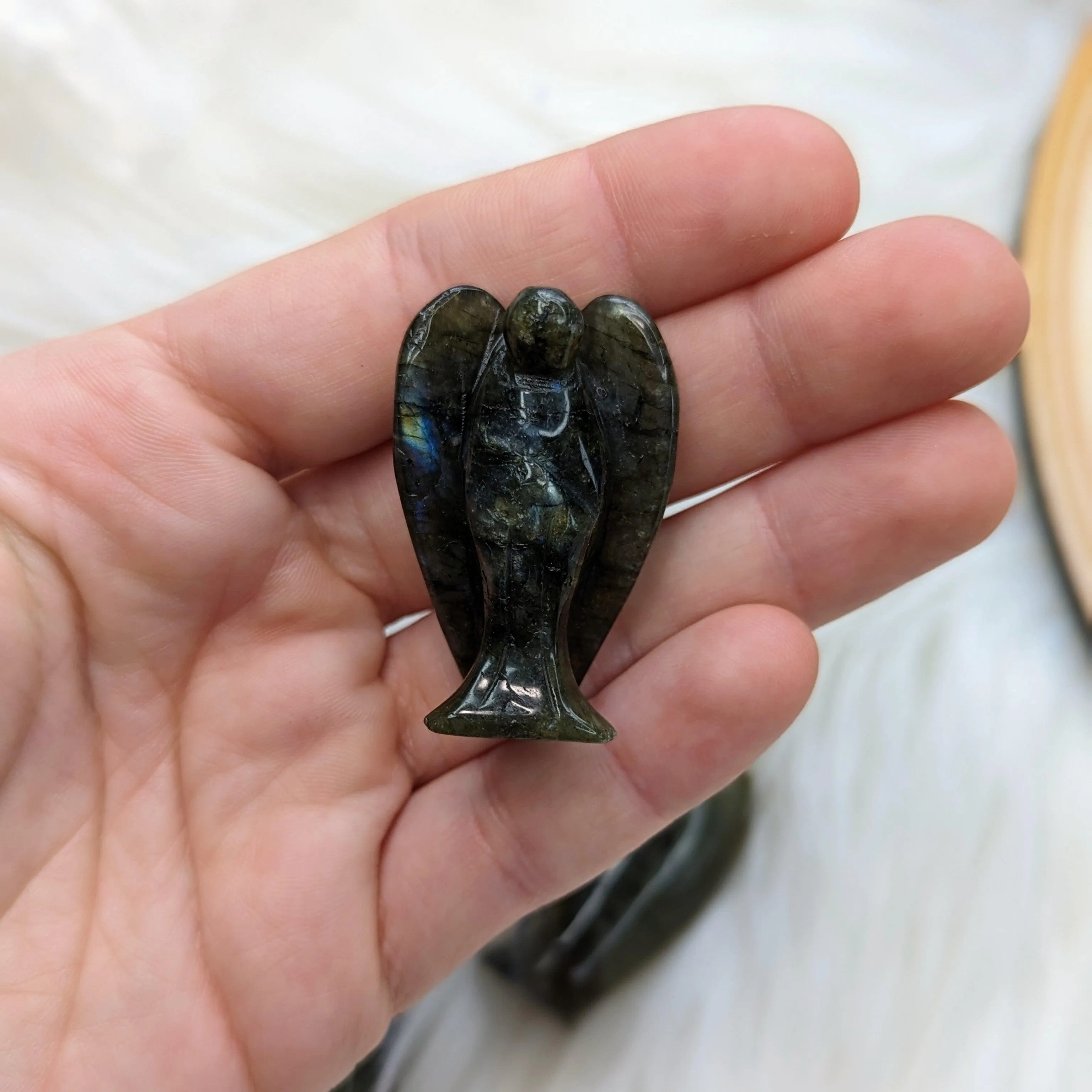 Labradorite Angel Carvings ~ Guardian Angel Energy