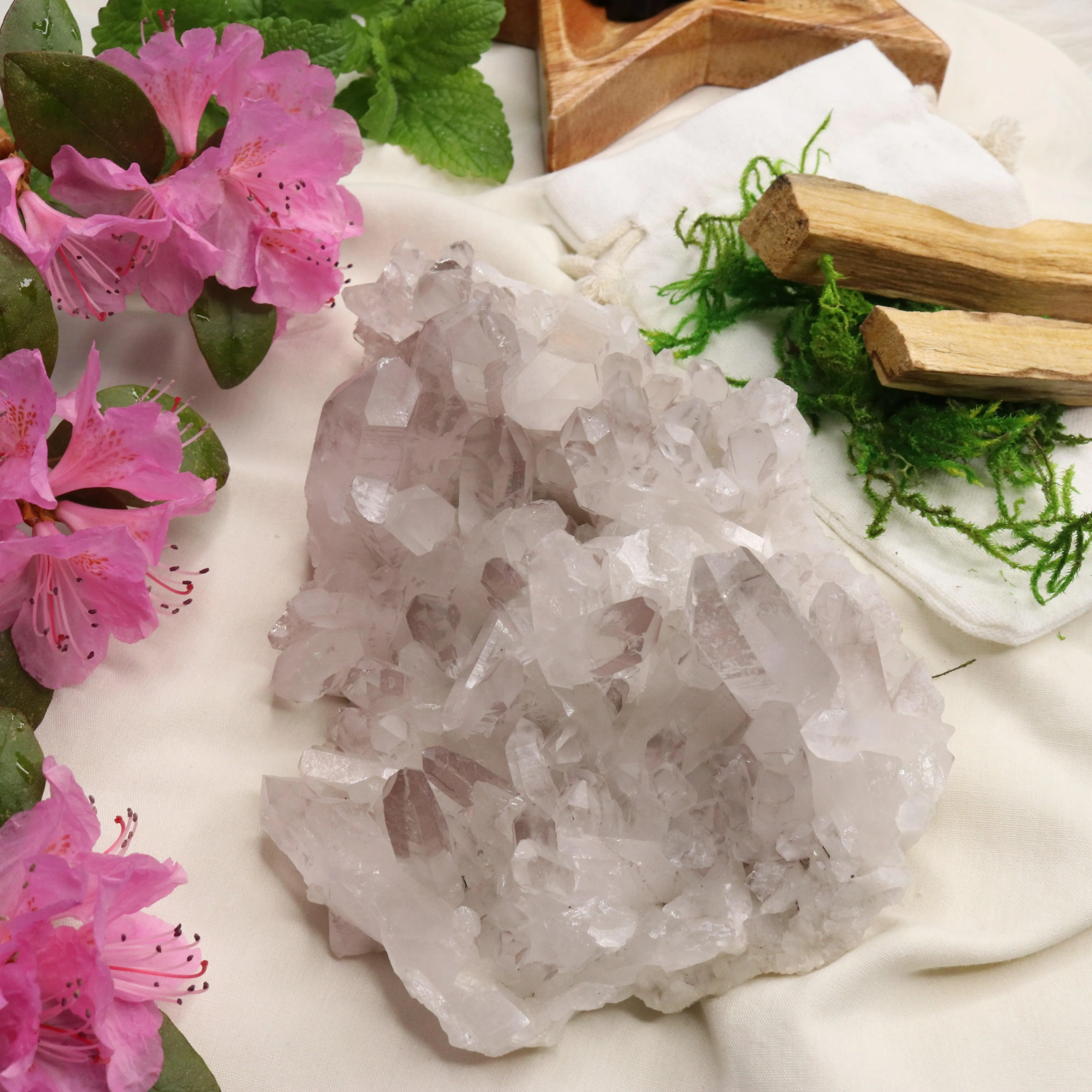 Large Lavender Lithium Quartz Cluster from Brazil ~ Beautiful Energy