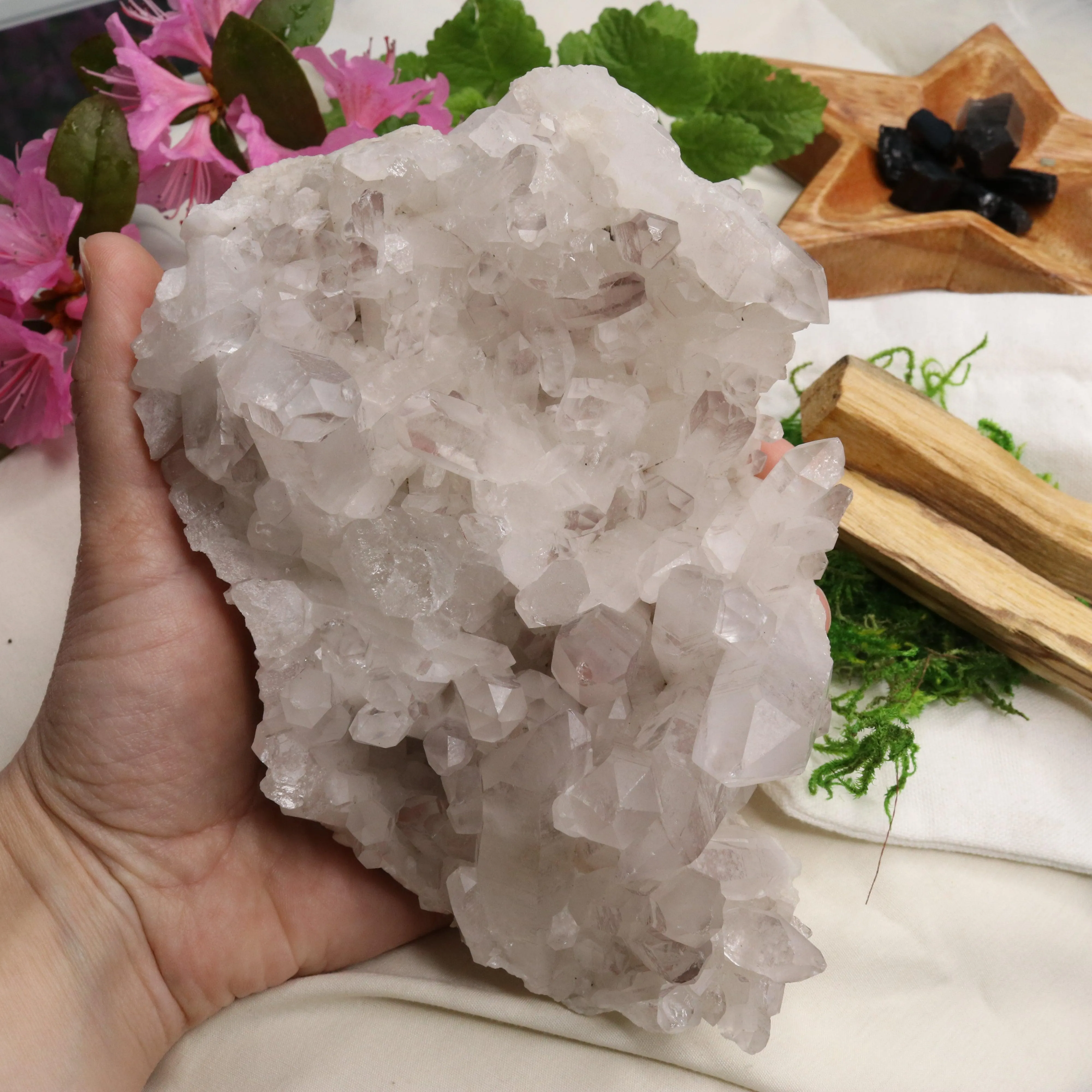 Large Lavender Lithium Quartz Cluster from Brazil ~ Beautiful Energy