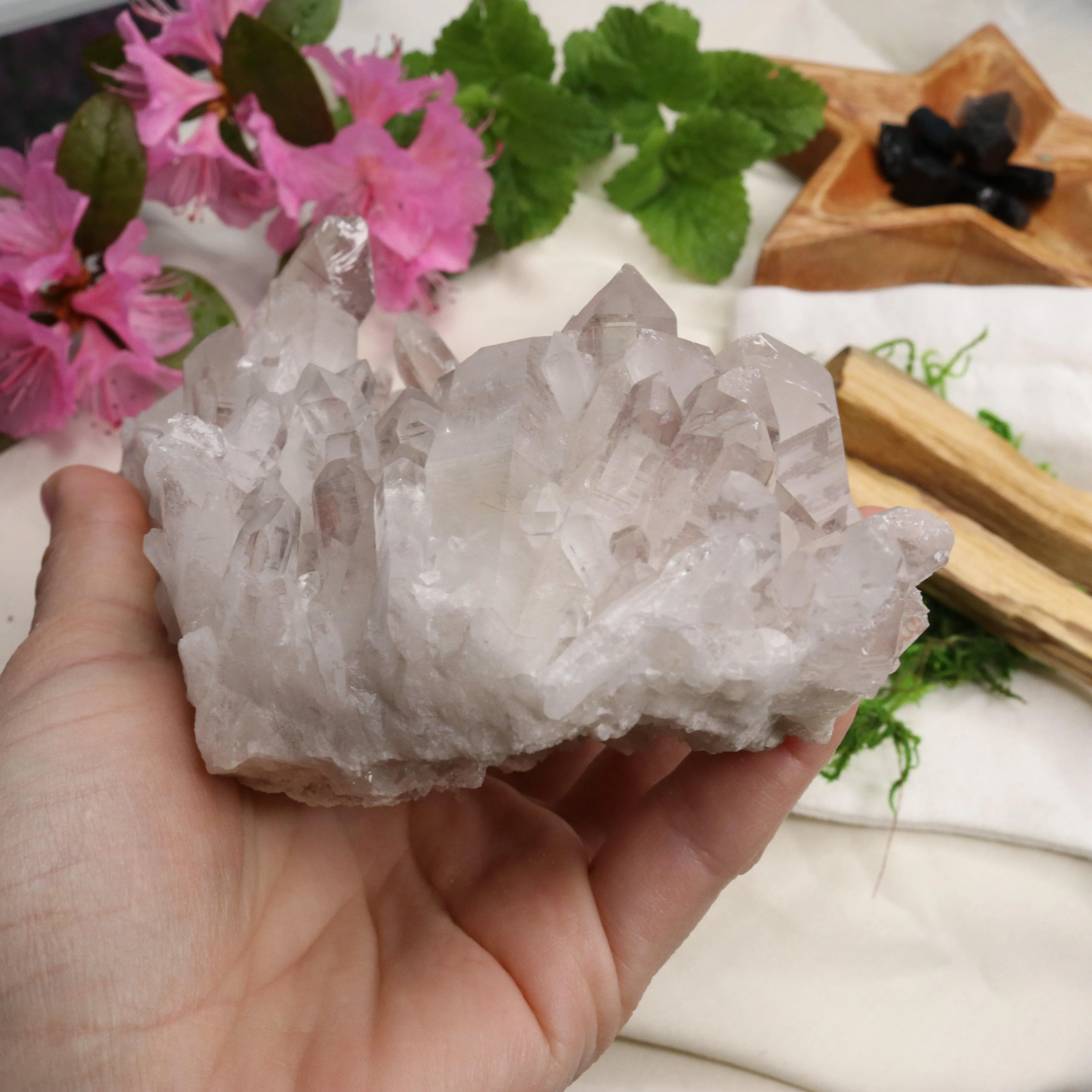 Large Lavender Lithium Quartz Cluster from Brazil ~ Beautiful Energy