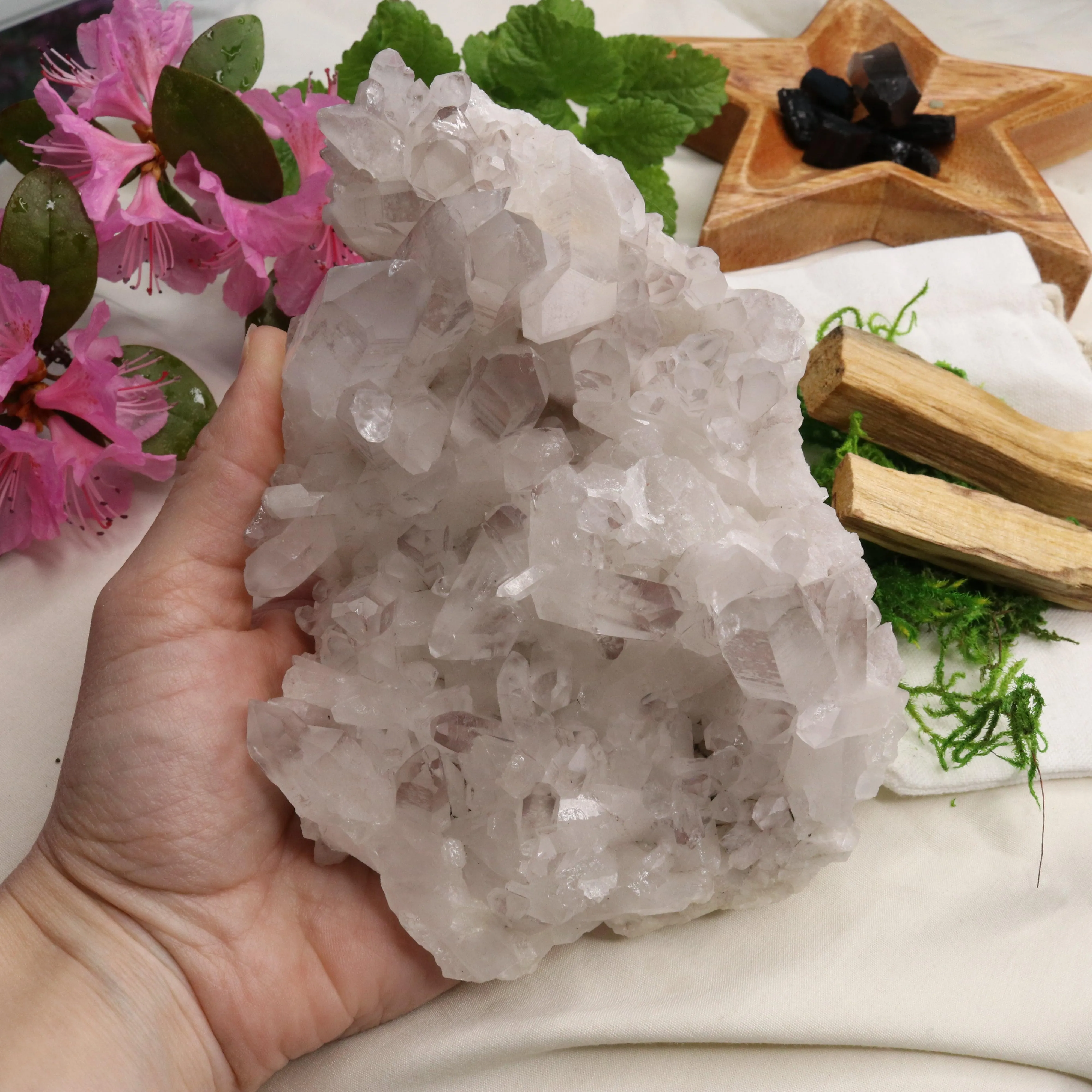 Large Lavender Lithium Quartz Cluster from Brazil ~ Beautiful Energy