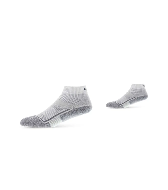 lightfeet running mini crew white light grey marle