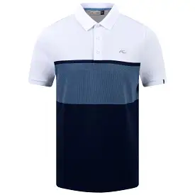 Luan Colour Block Polo White/Atlanta Blue - SS23