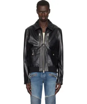 Mackage Black Chance Leather Jacket