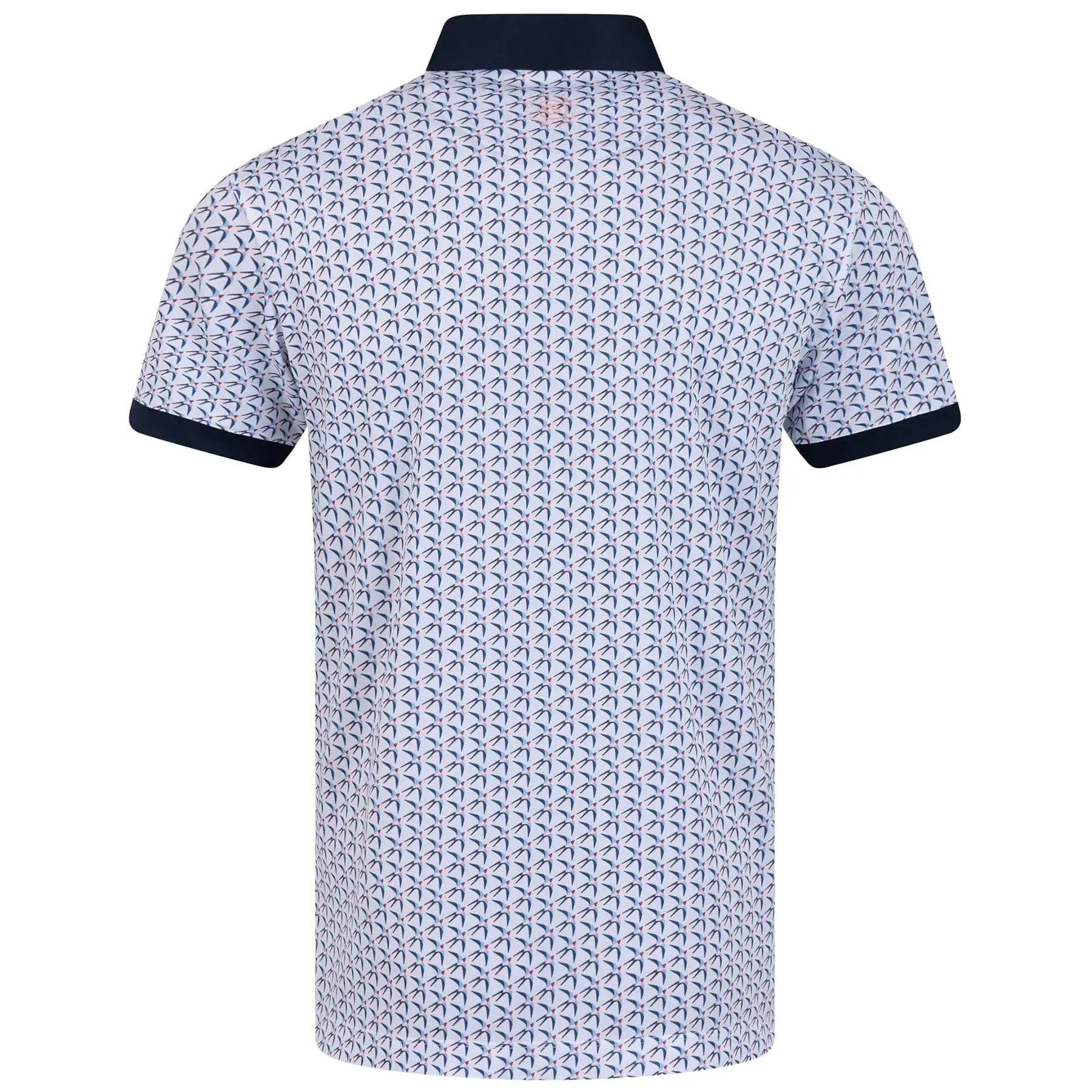 Malcolm Ventil8+ Breathable Regular Fit Polo White/Navy/Orange - AW23