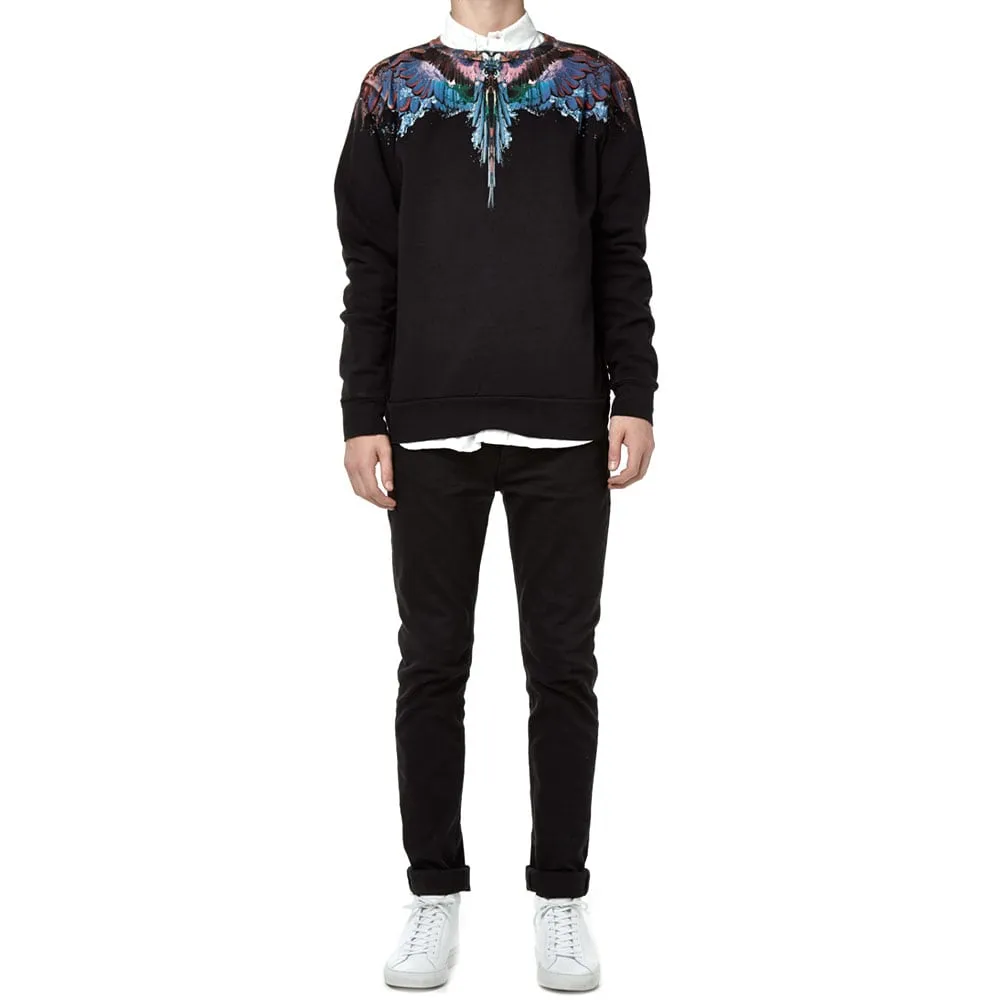 Marcelo Burlon Alas Agua CrewBlack & Blue