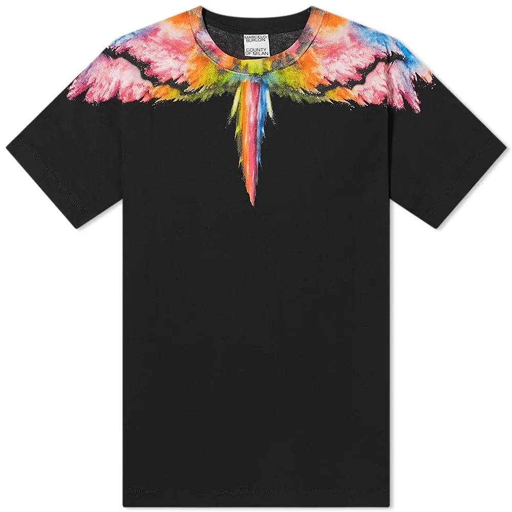 Marcelo Burlon Colourdust Wings T-ShirtBlack & Multi