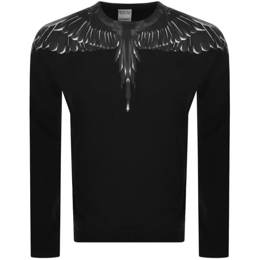 Marcelo Burlon Icon Wings Sweatshirt Black