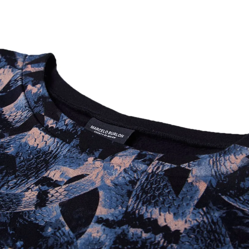 Marcelo Burlon Moon CrewBlack & Blue