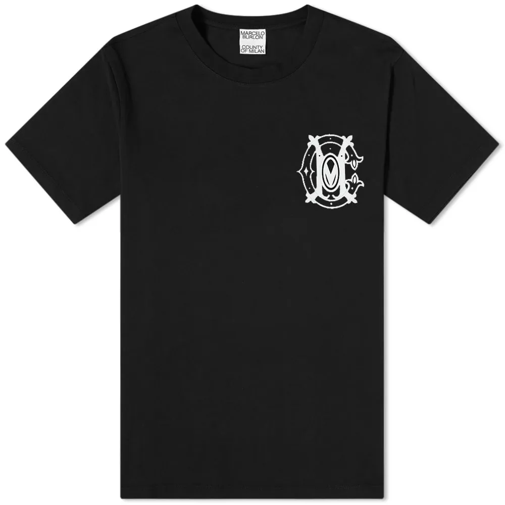 Marcelo Burlon Regular Monogram T-ShirtBlack