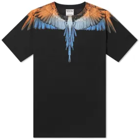 Marcelo Burlon Regular Wings T-ShirtBlack & Orange