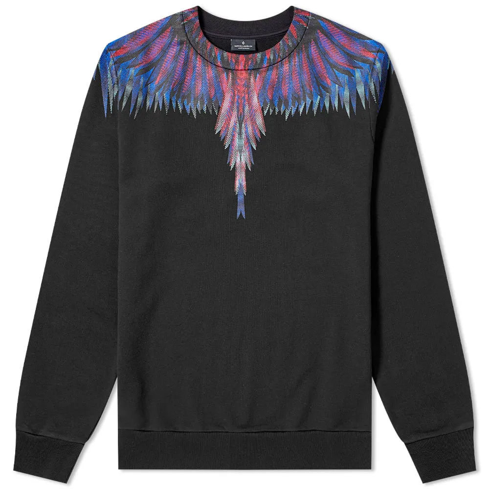 Marcelo Burlon Sharp Wings Crew SweatBlack & Blue