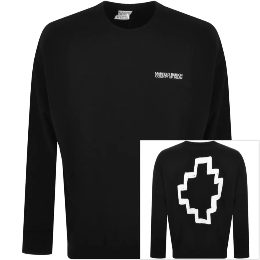 Marcelo Burlon Tempera Sweatshirt Black