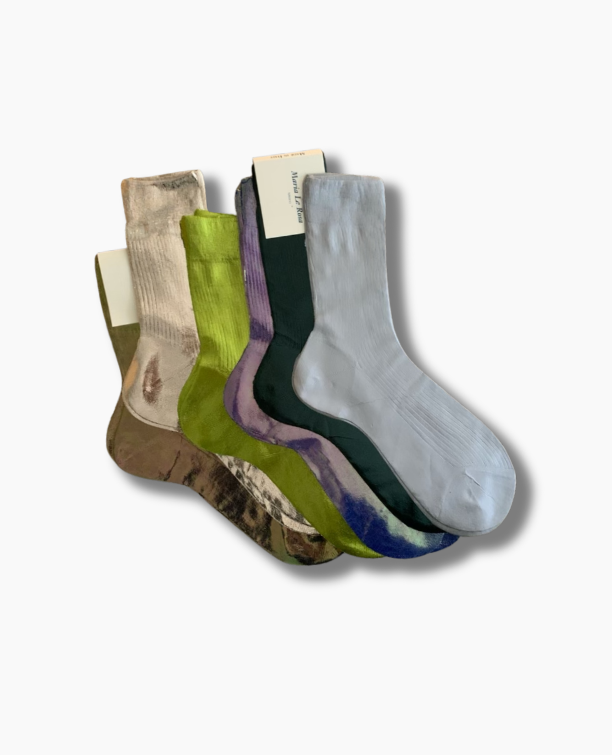 Maria La Rosa Platino Silk Socks