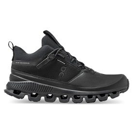 Men's On Cloud Hi Waterproof, All Black, 9 D Medium