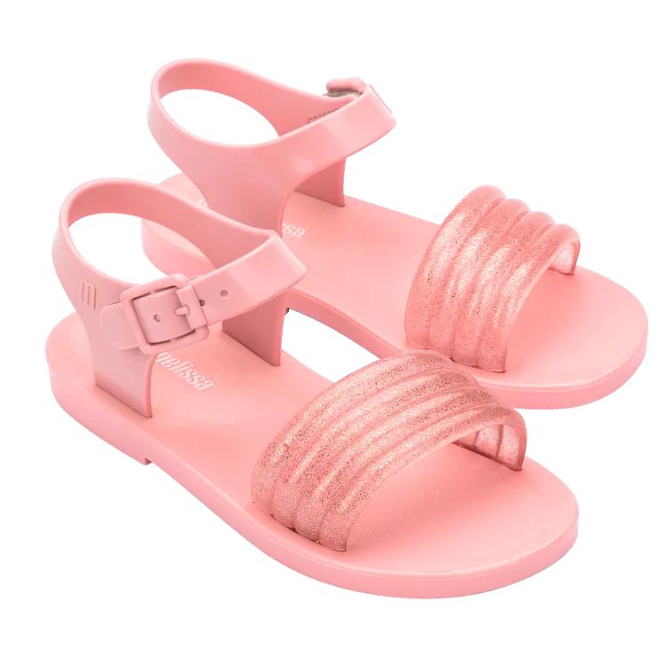 Mini Melissa Mar Wave Kids - Pink / Glitter Pink