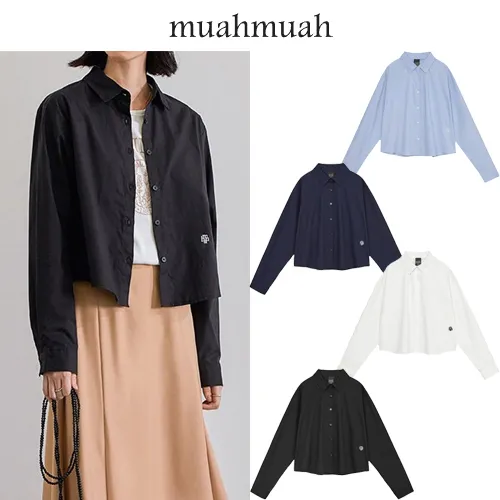 muahmuah  |Sleeveless Street Style Long Sleeves Elegant Style Logo