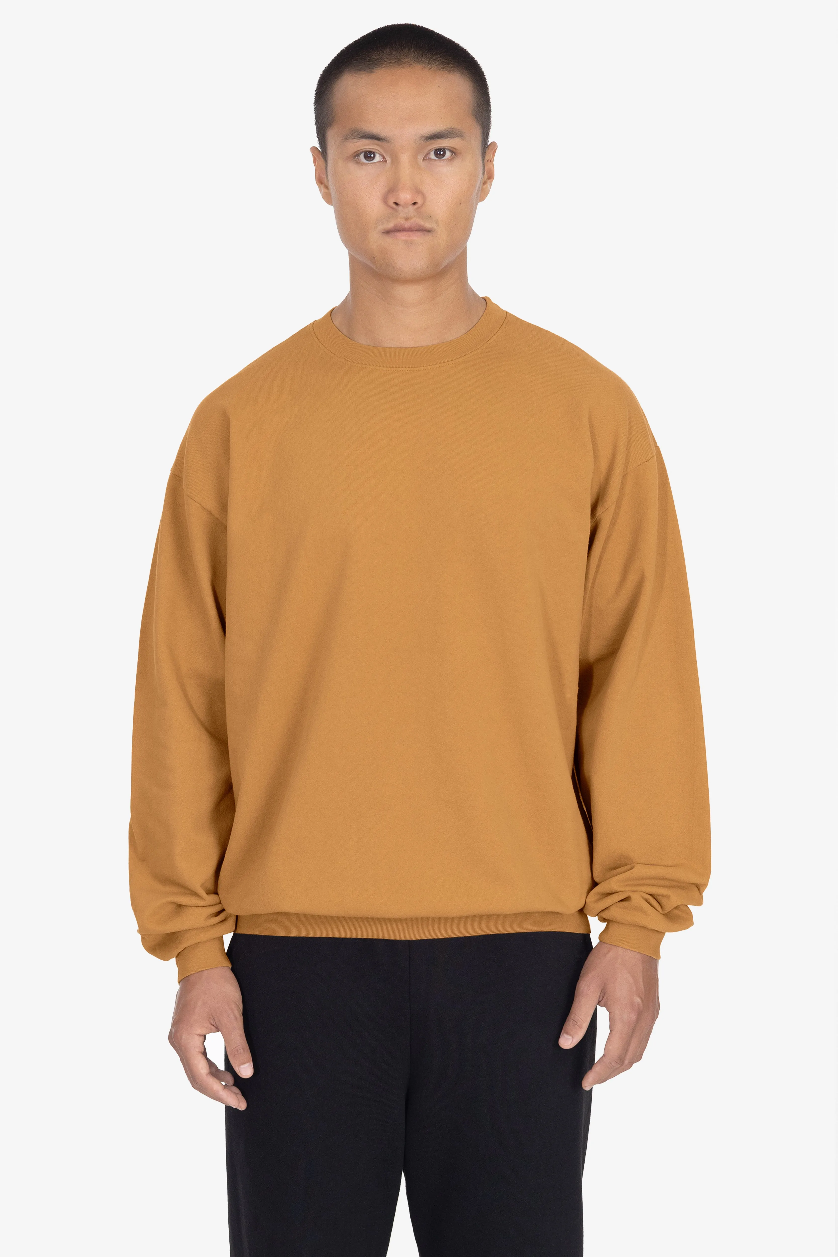 MWT07GD - Long Sleeve Garment Dye French Terry Pullover