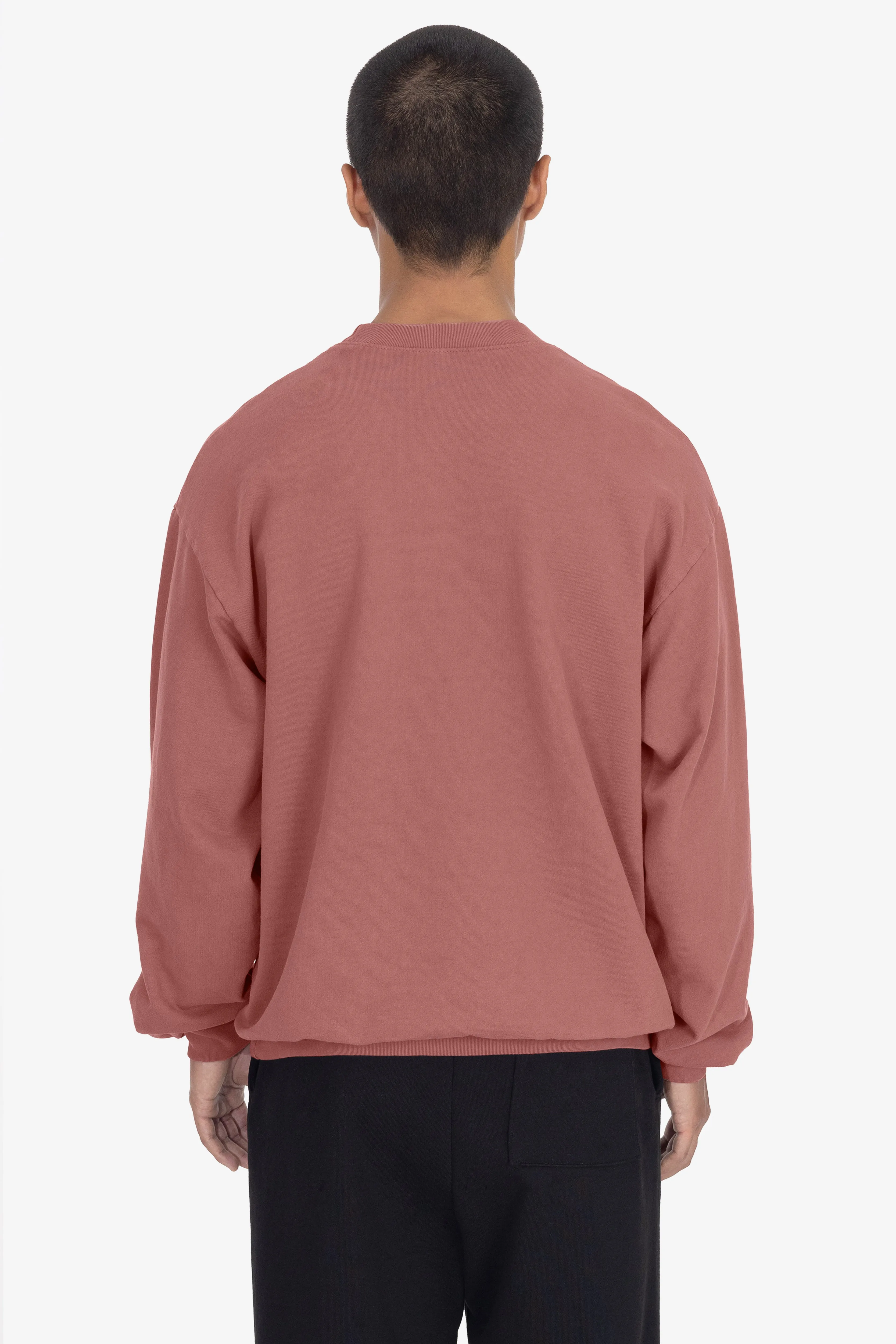 MWT07GD - Long Sleeve Garment Dye French Terry Pullover