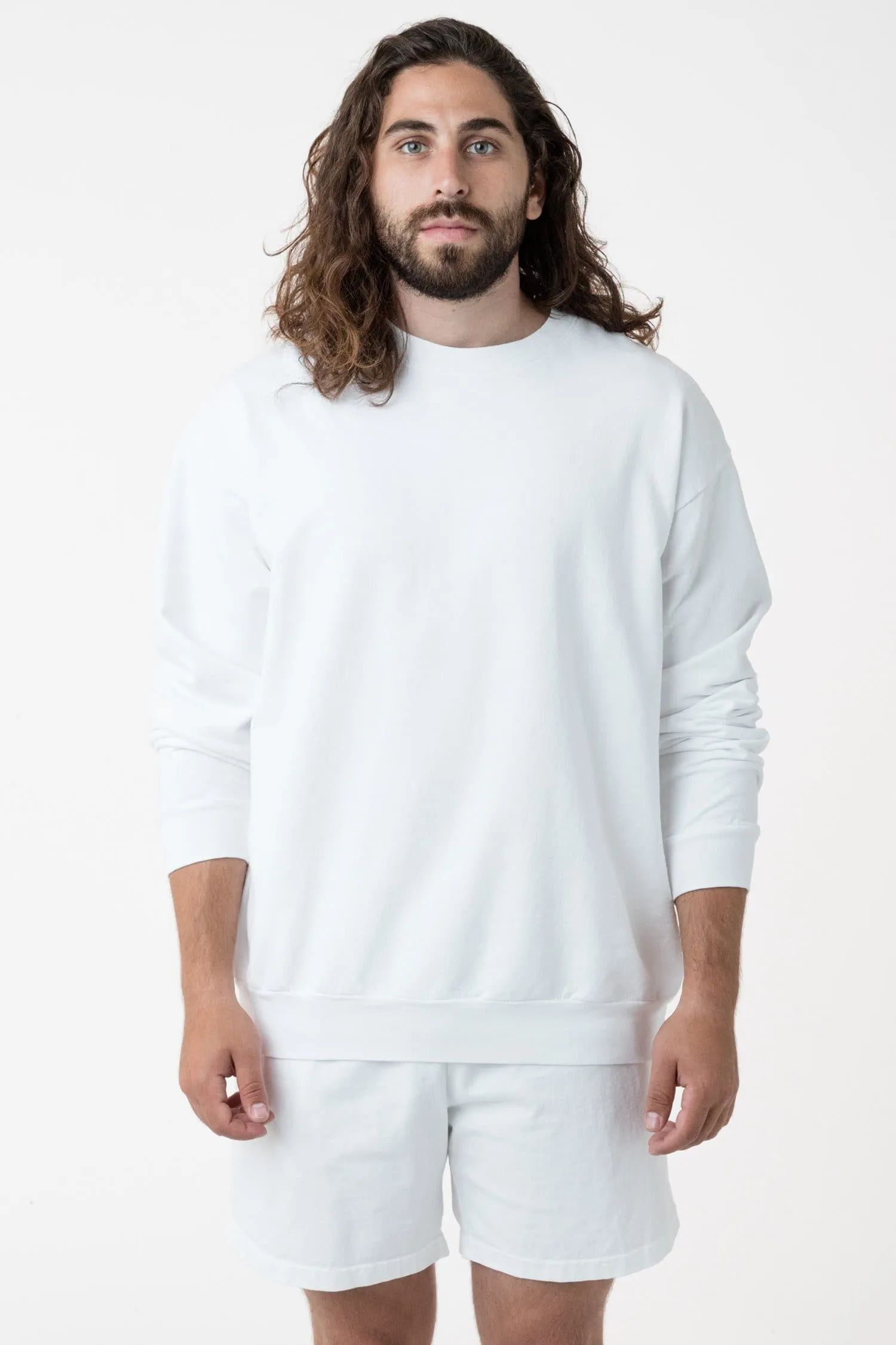 MWT07GD - Long Sleeve Garment Dye French Terry Pullover