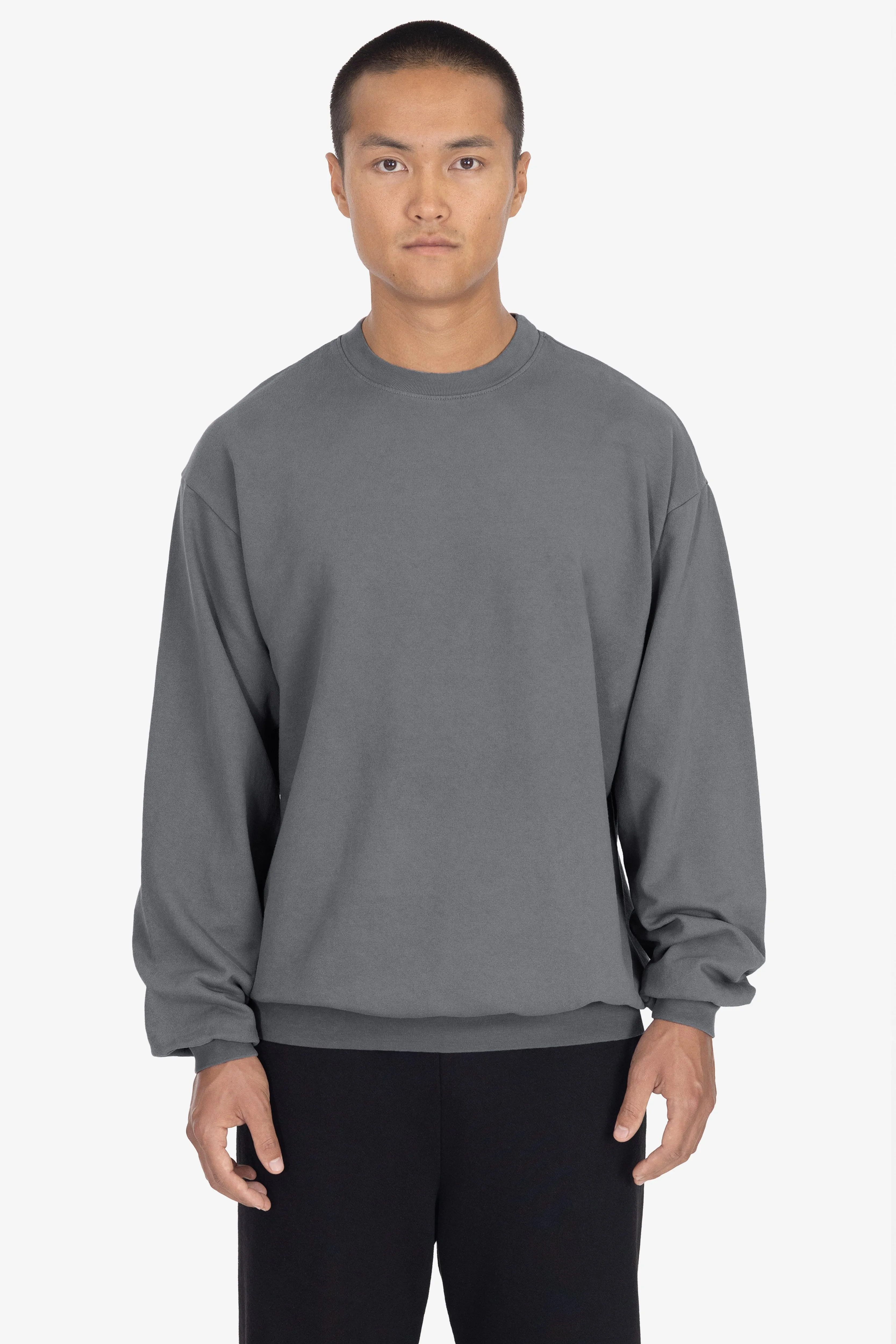 MWT07GD - Long Sleeve Garment Dye French Terry Pullover